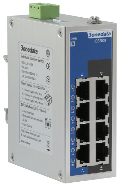 8口百兆非网管型工业以太网交换机